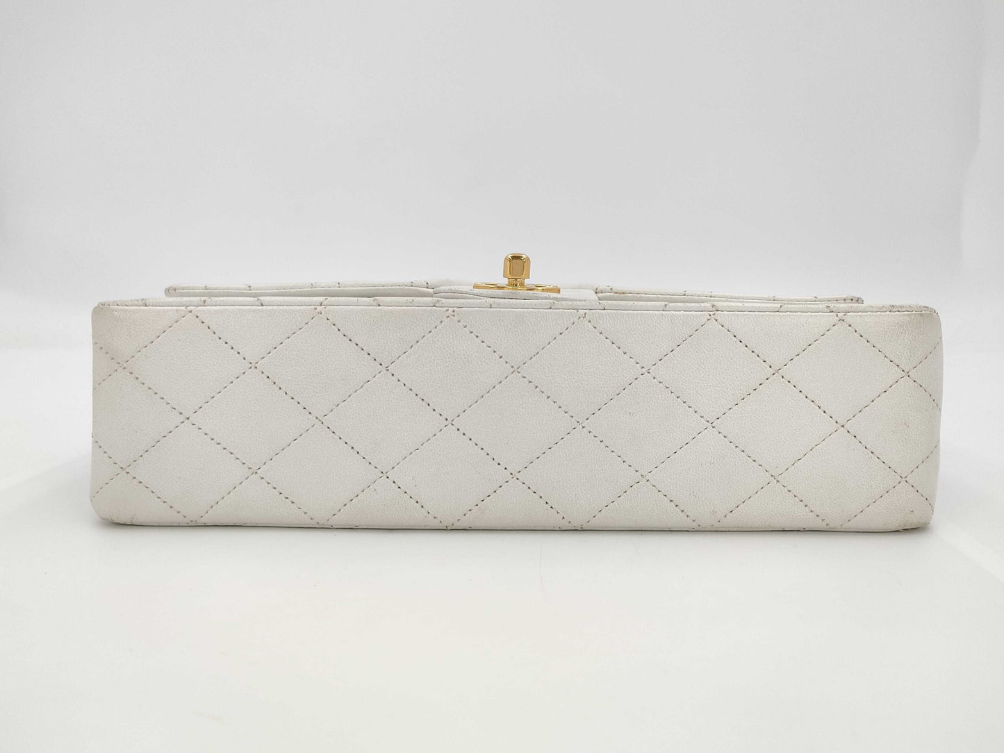 CHANEL Matelasse 25 W Double Flap Chain Shoulder Bag 2081816 with Seal and Card