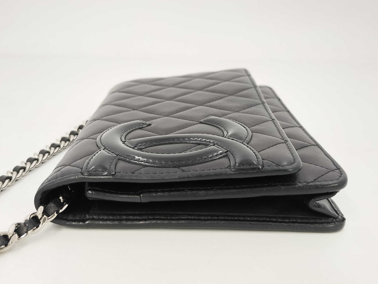 CHANEL Cambon Lamb Matelasse Chain Wallet, 15th Series, with Seal, Shoulder Bag