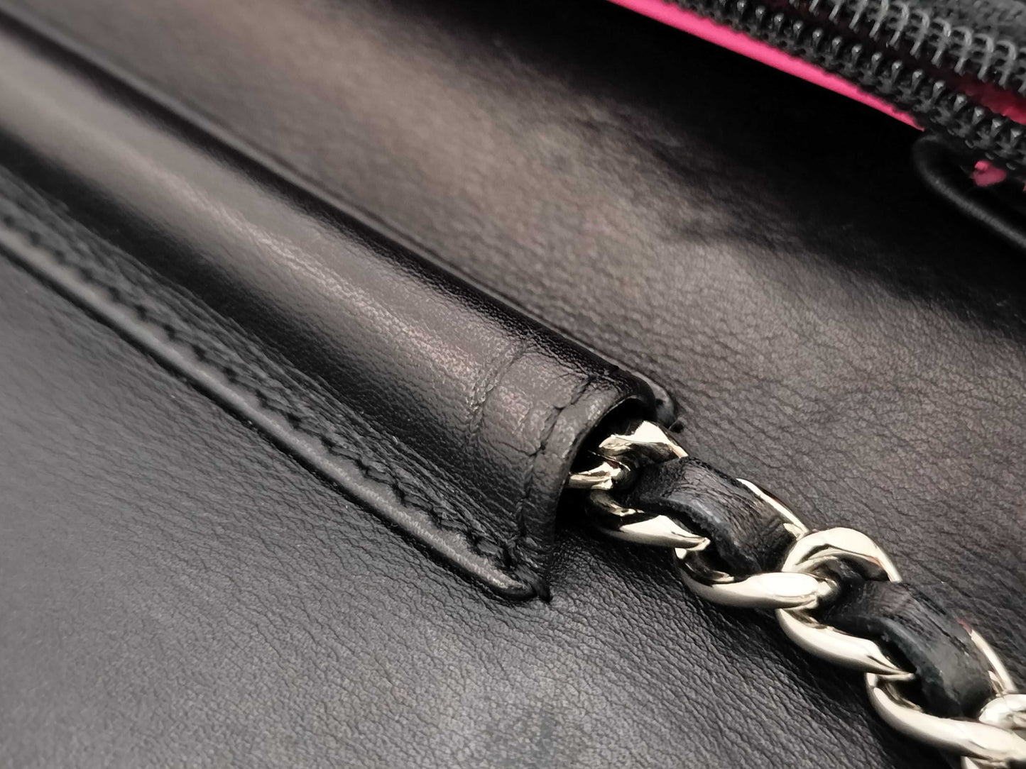 CHANEL Cambon Lamb Matelasse Chain Wallet, 15th Series, with Seal, Shoulder Bag