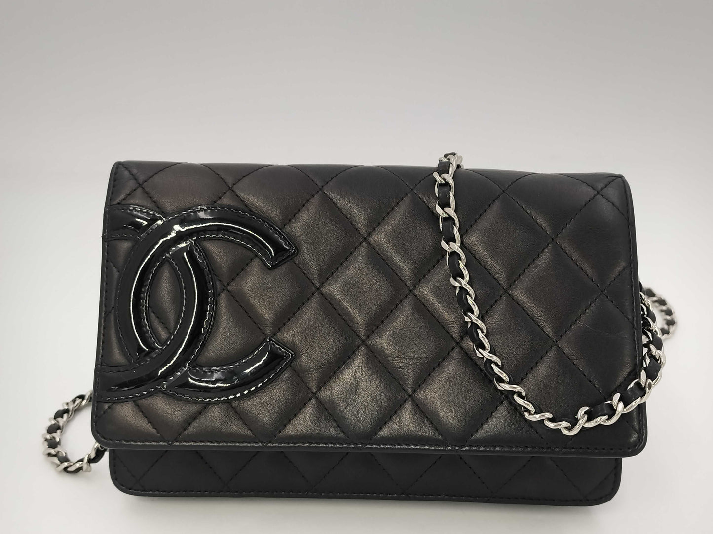 CHANEL Cambon Lamb Matelasse Chain Wallet, 15th Series, with Seal, Shoulder Bag
