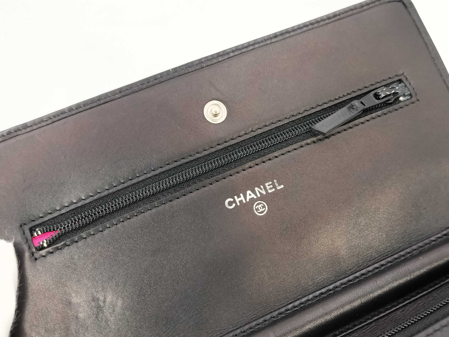 CHANEL Cambon Lamb Matelasse Chain Wallet, 15th Series, with Seal, Shoulder Bag
