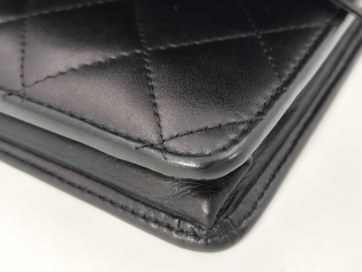CHANEL Cambon Lamb Matelasse Chain Wallet, 15th Series, with Seal, Shoulder Bag