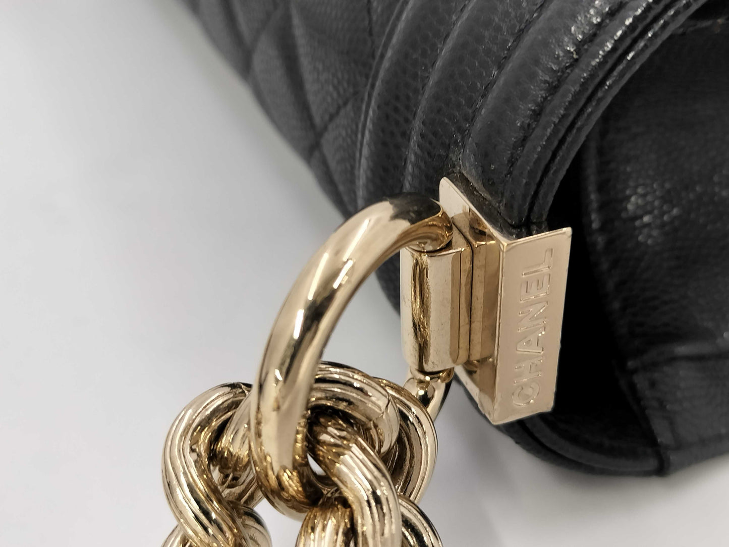 CHANEL Matelasse Boy Chanel Chain Shoulder Bag