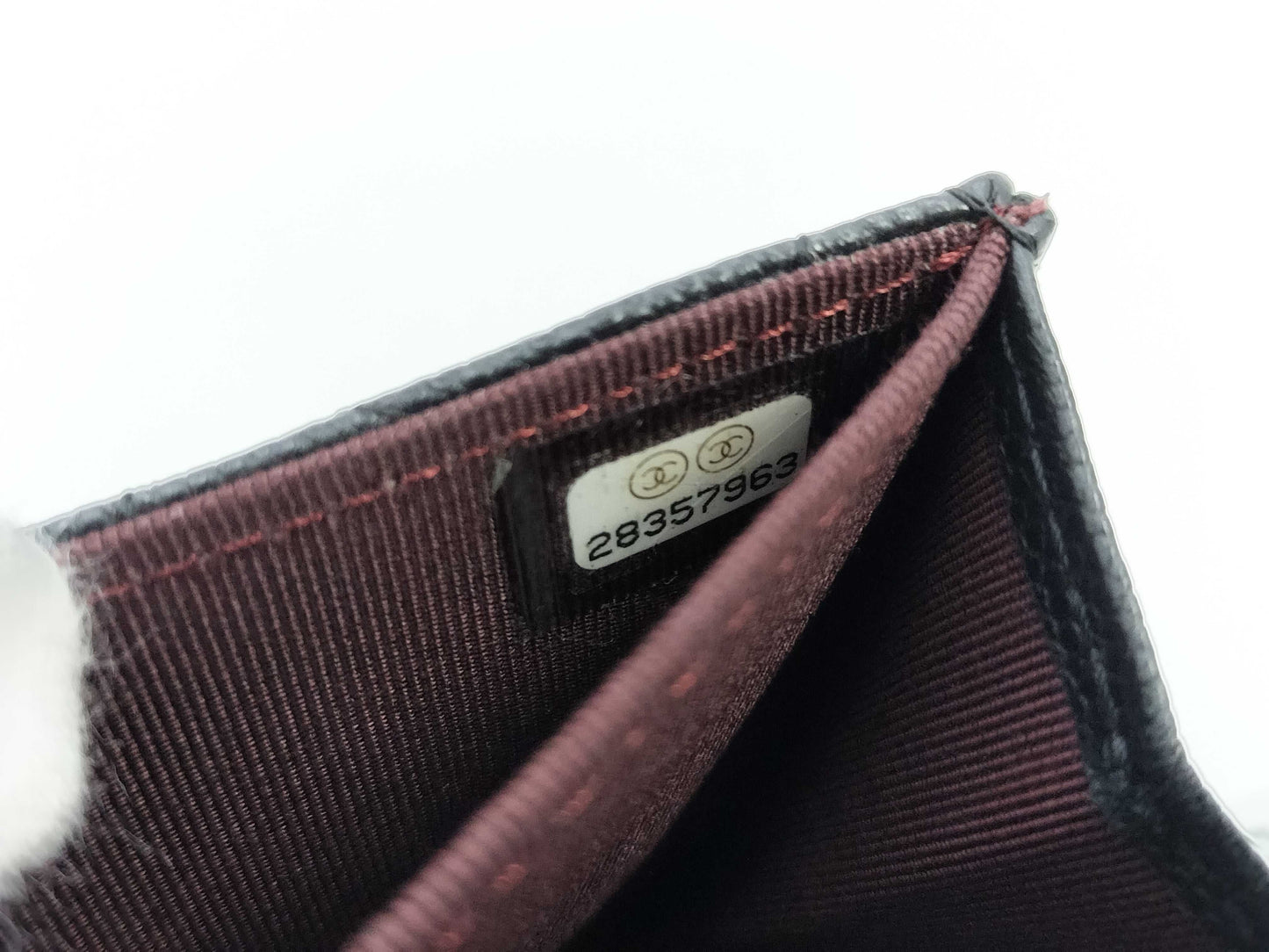 CHANEL CHANEL Matelasse Caviar Leather Chain Wallet, No. 28, with bag and sticker, Shoulder Bag