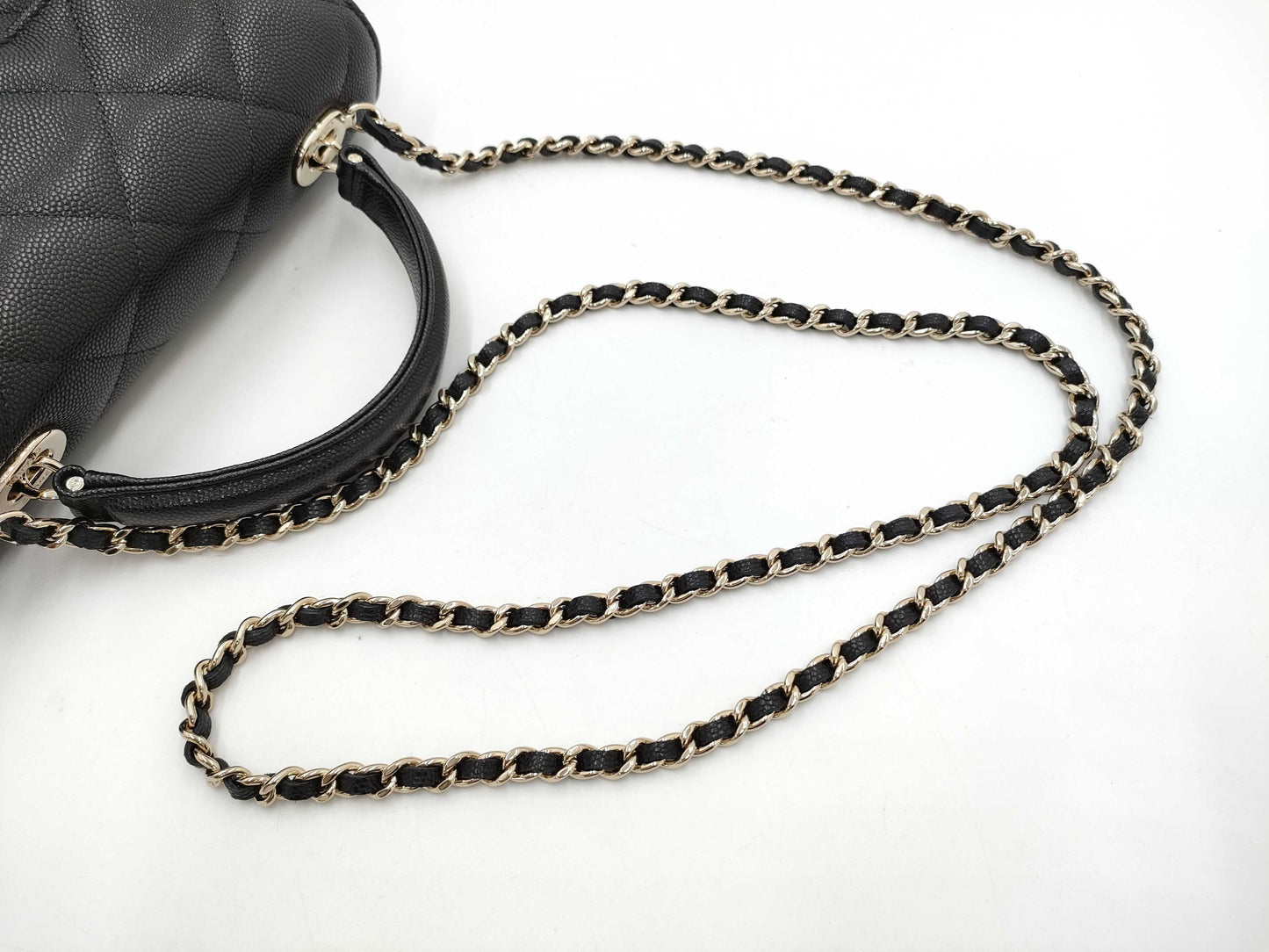 CHANEL CHANEL Top Handle/Matelasse AP4568 Grained Calfskin Shoulder Bag