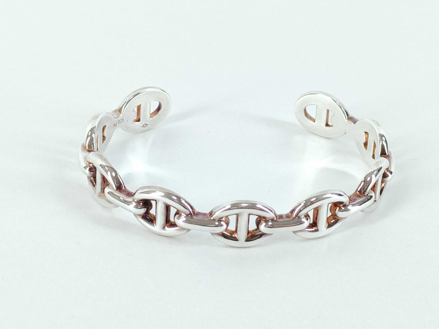 HERMES HERMES Chaine d'Ancre Anchaîne Silver Bracelet/Bangle