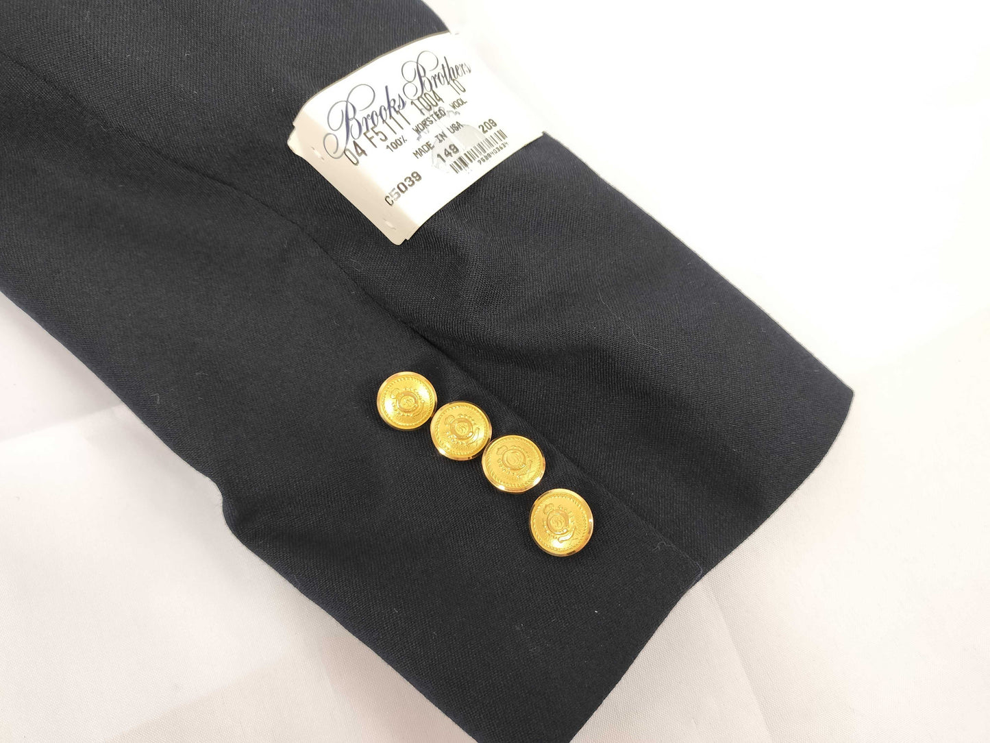 BROOKS BROTHERS Navy Blazer, Made in USA, Unused Jacket