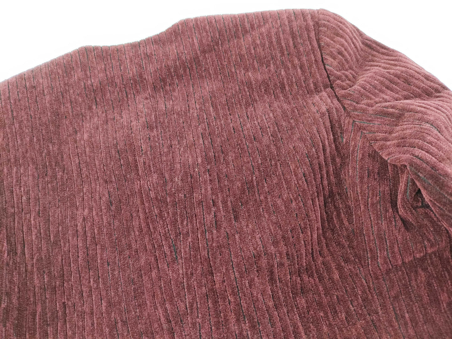CELINE No-collar Single-Breasted Jacket Corduroy Red Jacket