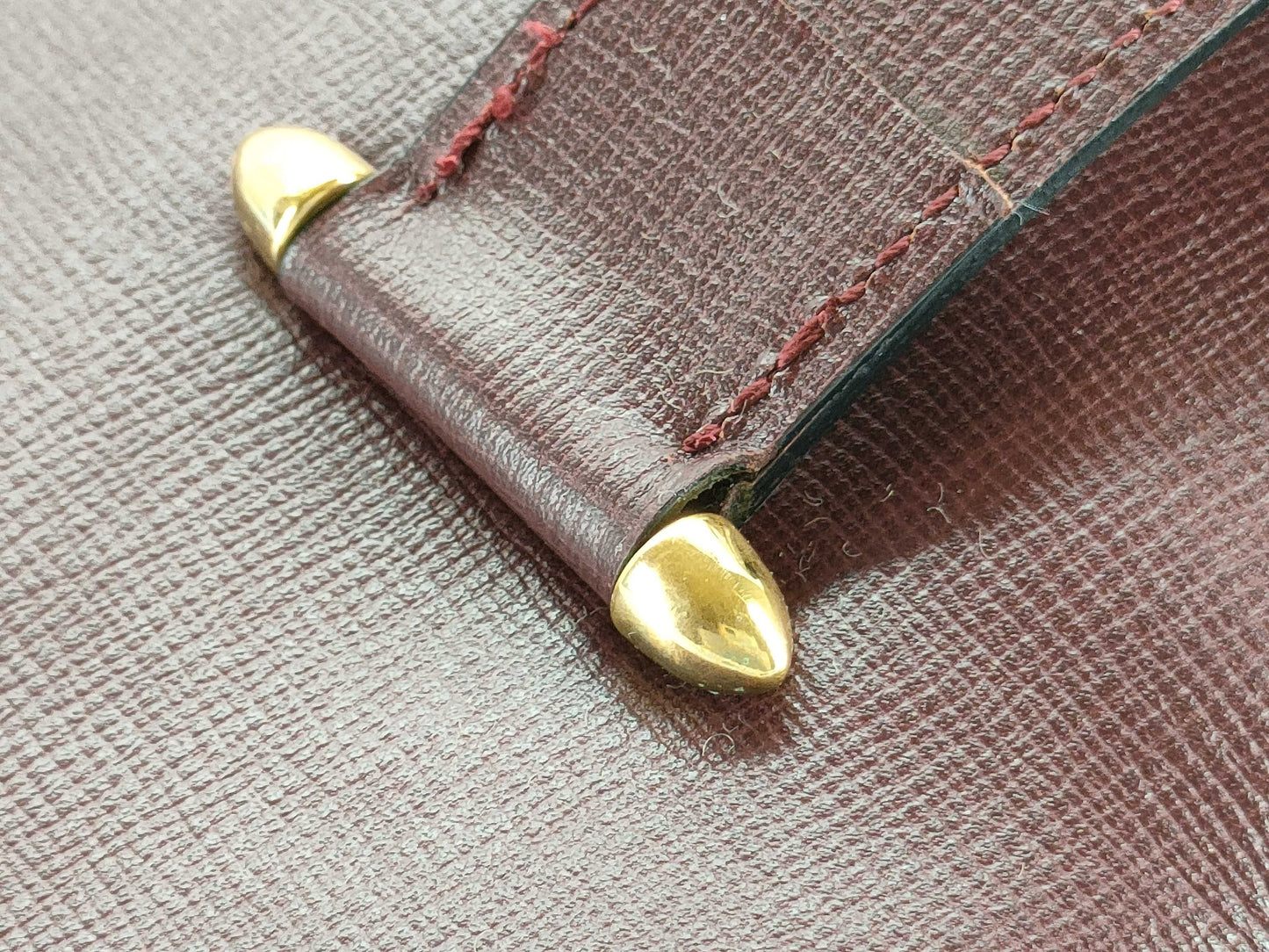 Cartier Must Line Shoulder Bag Leather Bordeaux Shoulder Bag