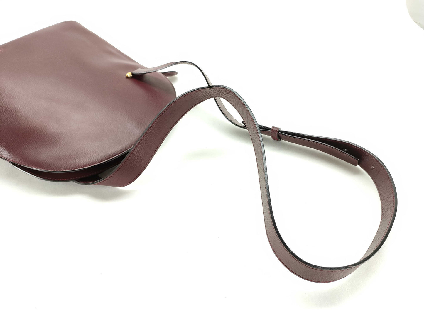 Cartier Must Line Shoulder Bag Leather Bordeaux Shoulder Bag