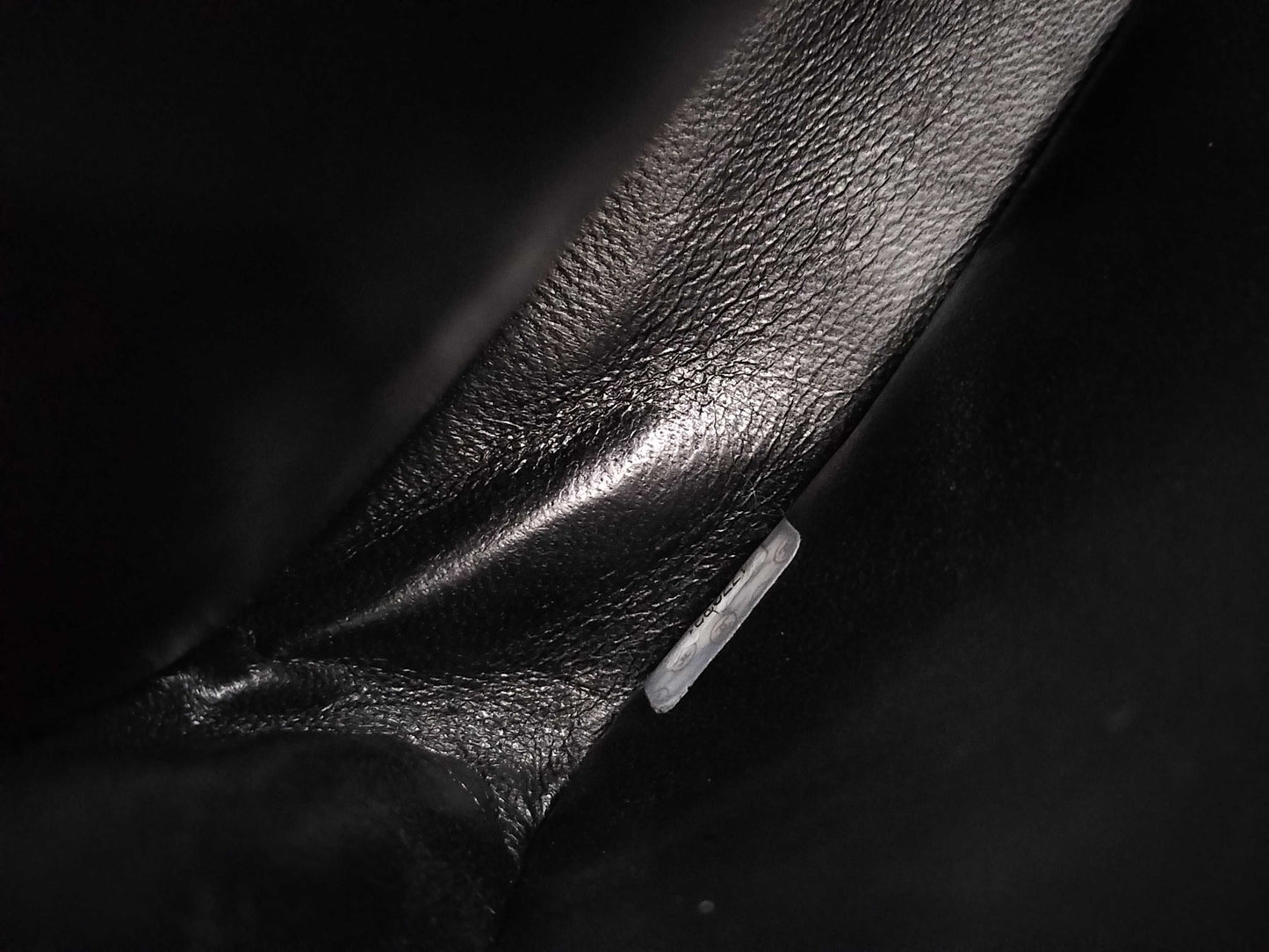 CHANEL Matelasse Velour Black with Silver Hardware, No. 4 Handbag