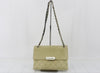 CHANEL Matelasse Logo Chain Shoulder Bag, Suede, Beige, No. 23