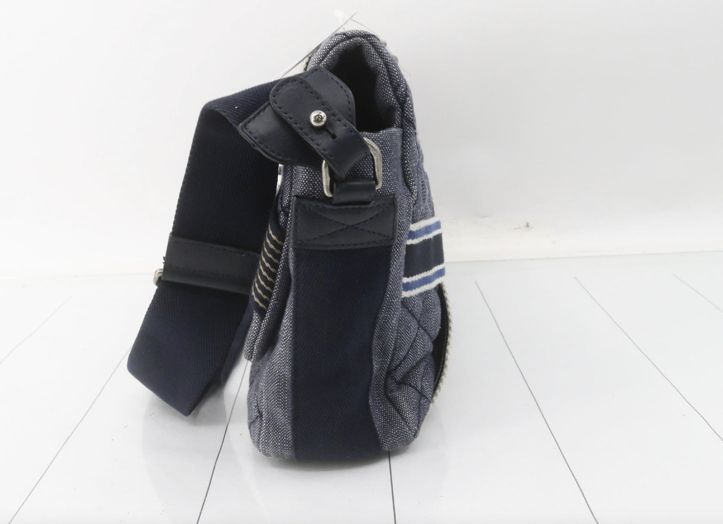 CHANEL Matelasse Denim Blue with Silver Hardware, 2-Way Handbag, No. 22, Shoulder Bag