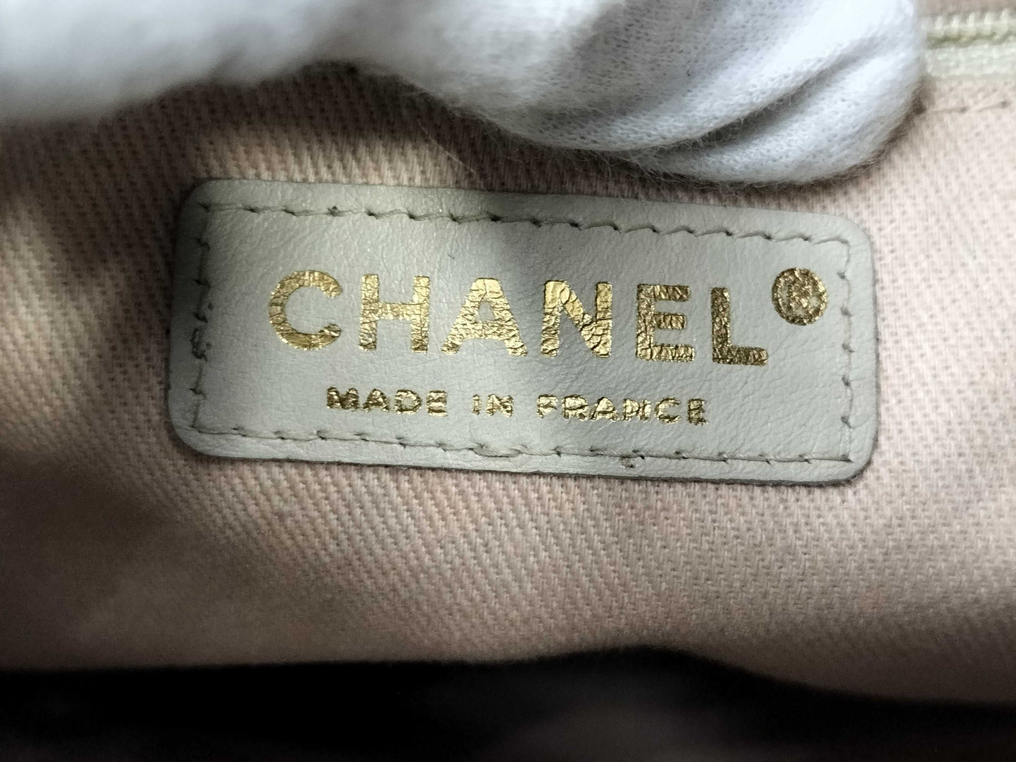 CHANEL Camellia CHANEL Logo Tote Bag with Card and Sticker, Black, Handbag