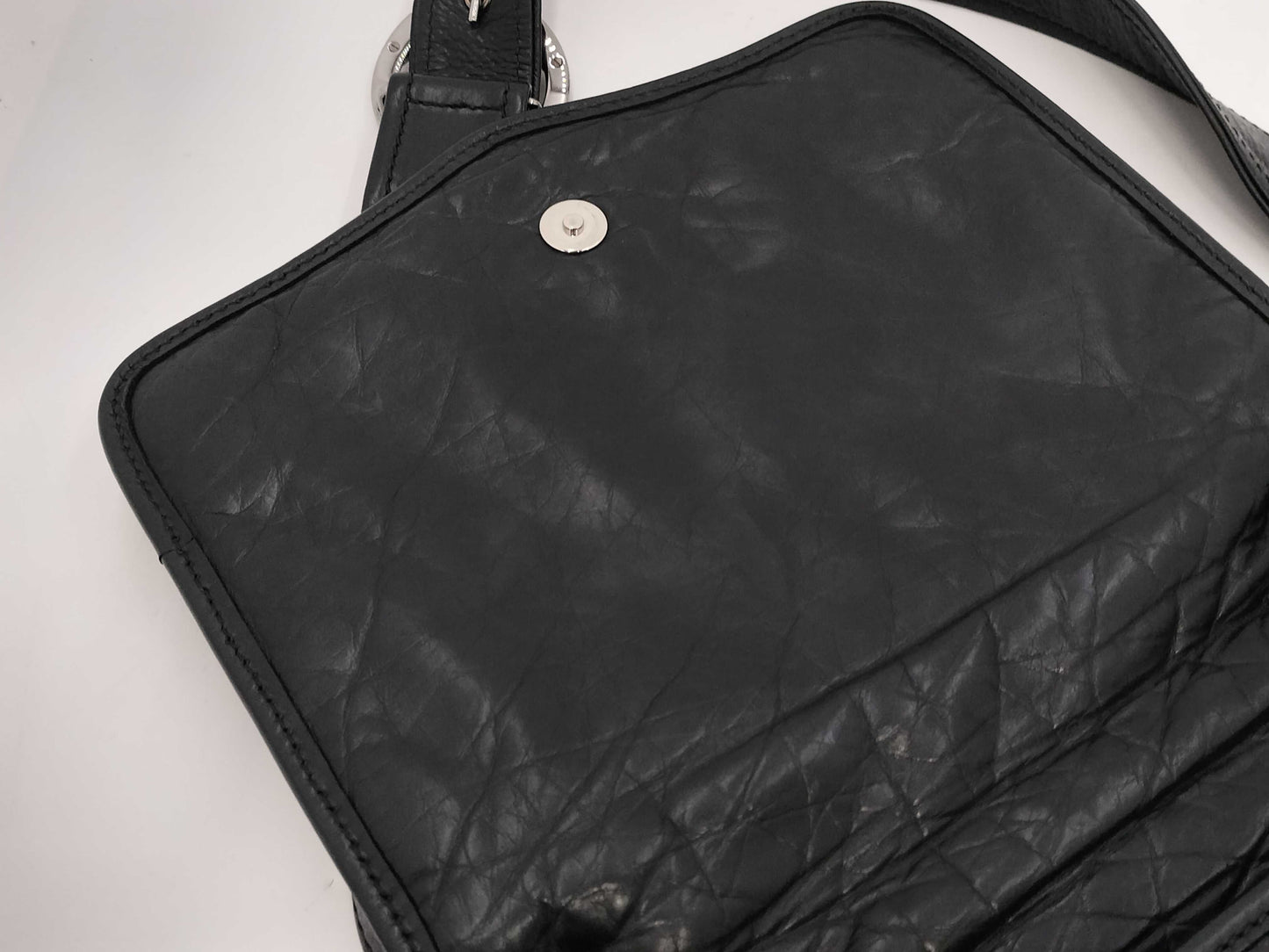 CHANEL Matelasse CHANEL Logo Shoulder Bag Black with G Card and Seal