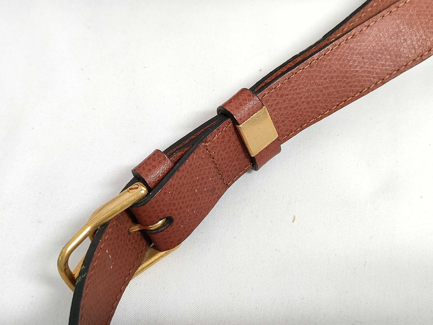 Yves Saint Laurent Studded Vintage Brown Shoulder Bag