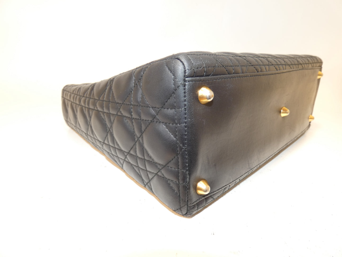 Dior Lady Dior Leather Black Handbag