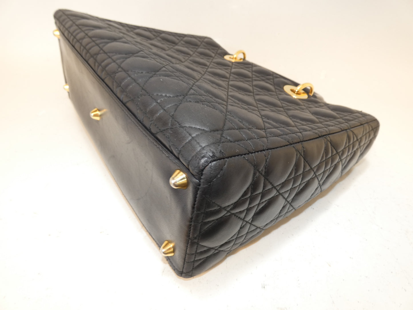 Dior Lady Dior Leather Black Handbag