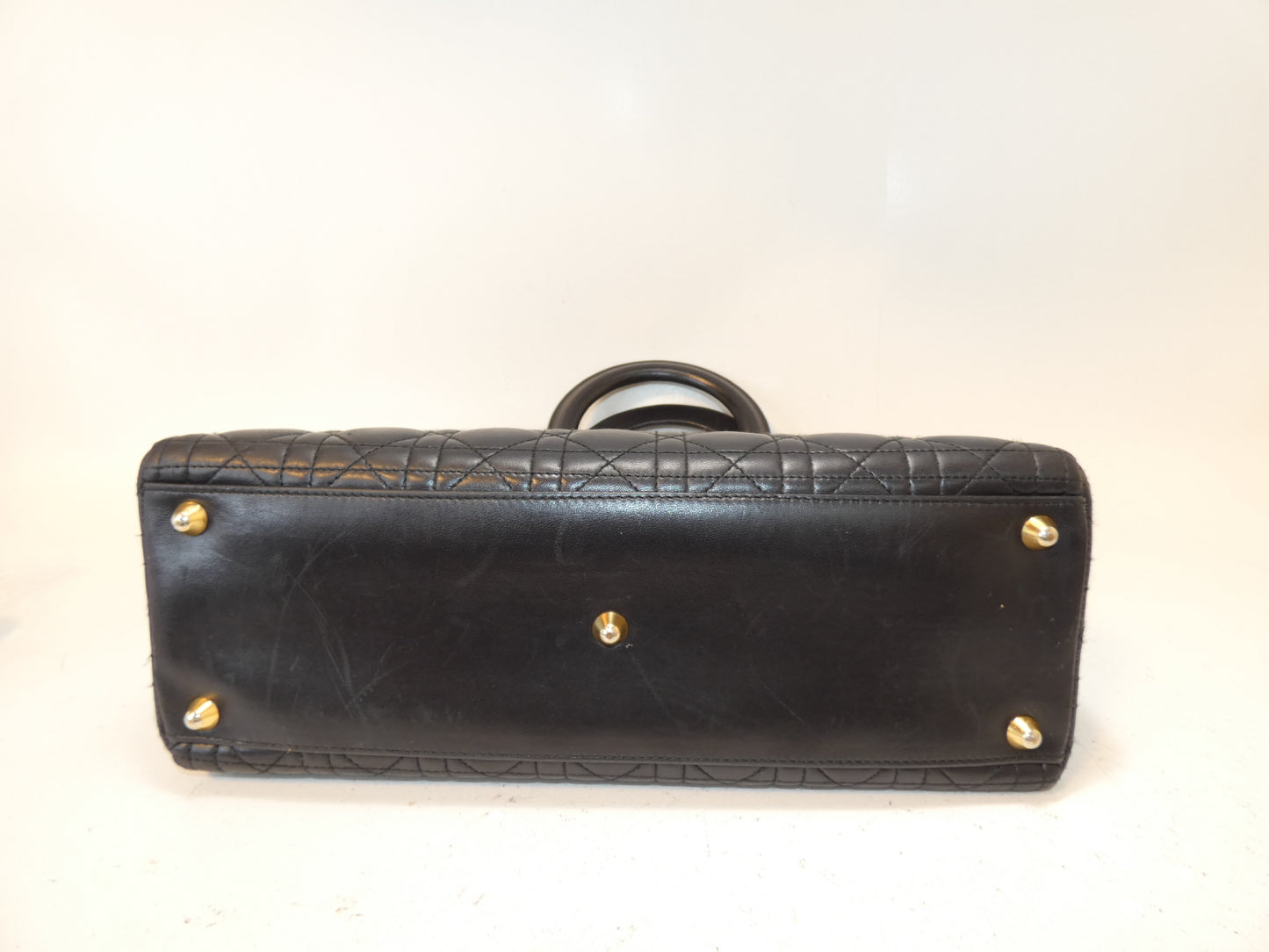 Dior Lady Dior Leather Black Handbag