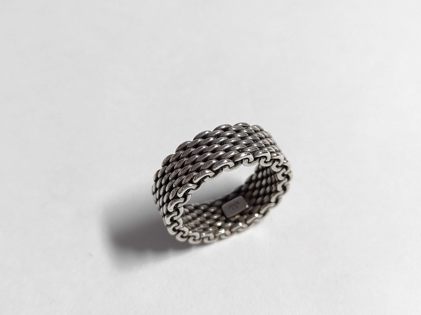Tiffany & Co. Tiffany Somerset Narrow Mesh Ring, Size 9