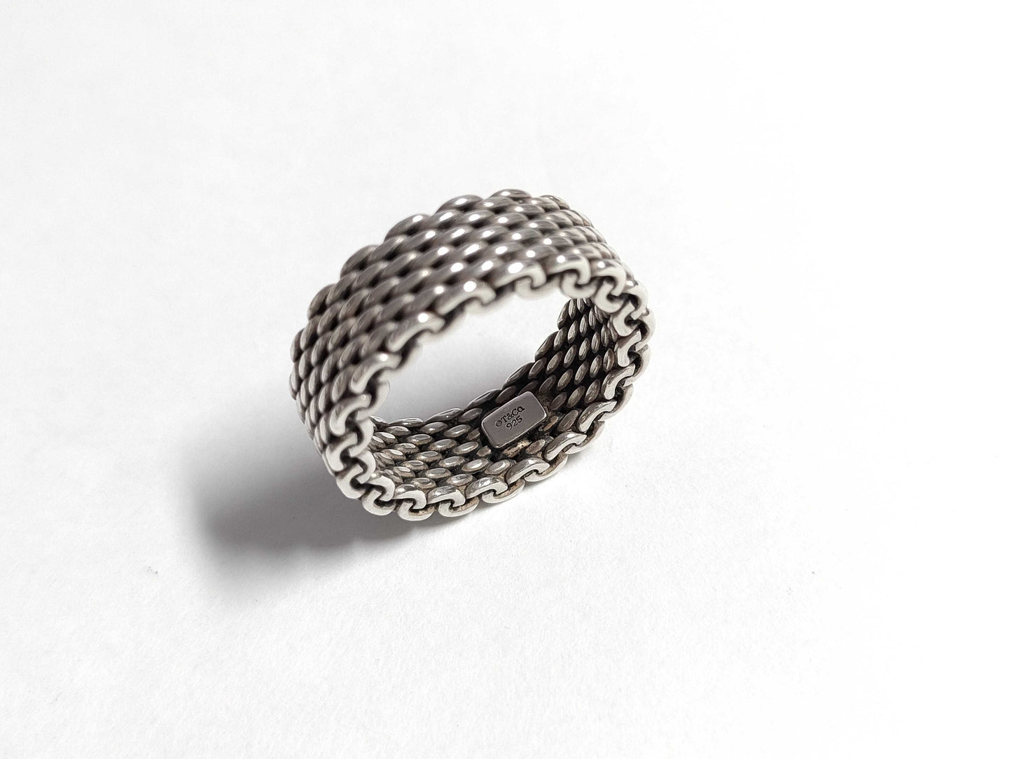 Tiffany & Co. Tiffany Somerset Narrow Mesh Ring, Size 9