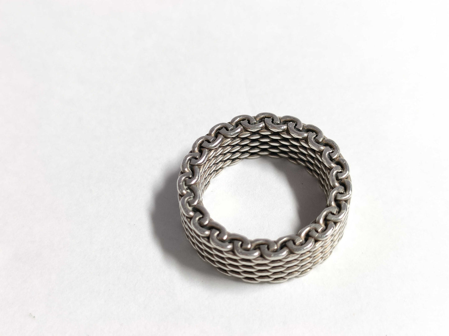 Tiffany & Co. Tiffany Somerset Narrow Mesh Ring, Size 9