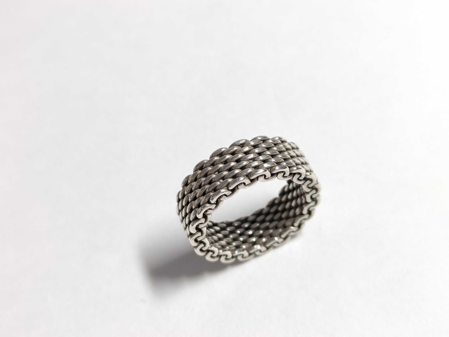 Tiffany & Co. Tiffany Somerset Narrow Mesh Ring, Size 9