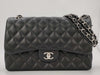 CHANEL CHANEL Matelasse Classic Large Lambskin Shoulder Bag with Silver Hardware A58600
