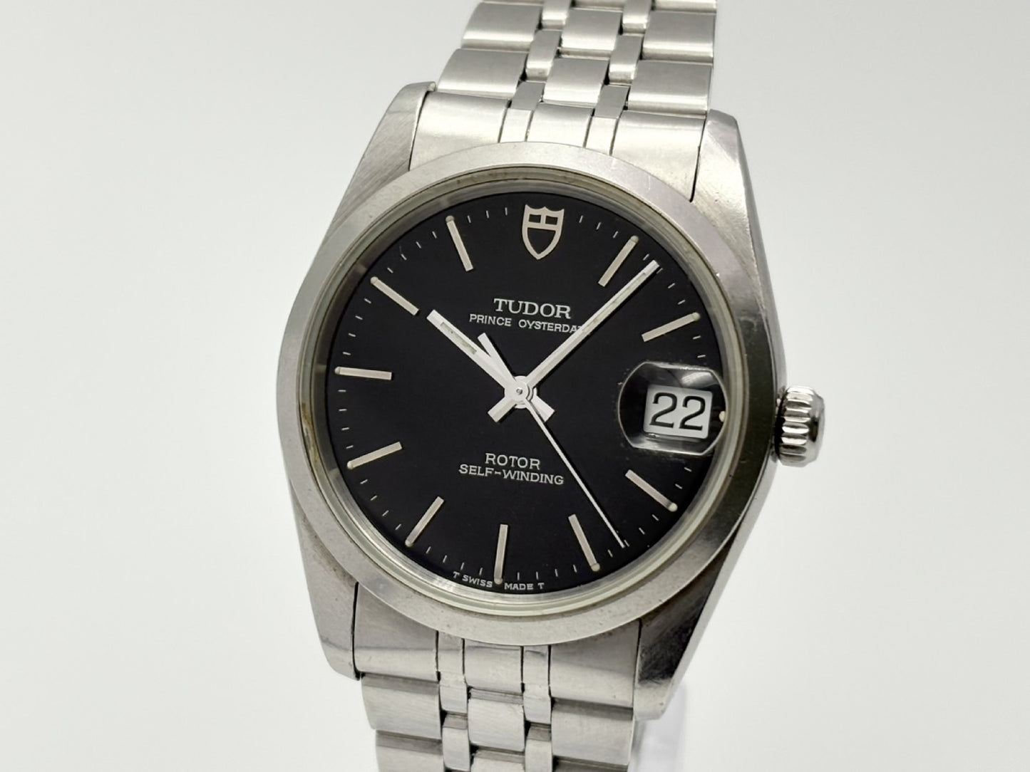 TUDOR Prince Date 74000N B709841 Black Dial Automatic Men's Watch