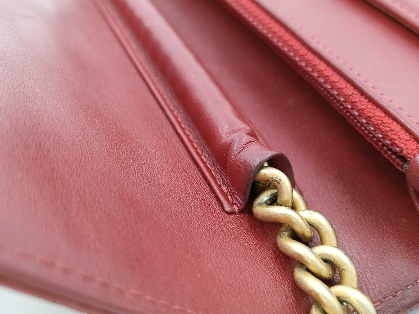 CHANEL Caviar Skin Boy Chanel Matelasse Chain Shoulder Wallet No. 28 Shoulder Bag