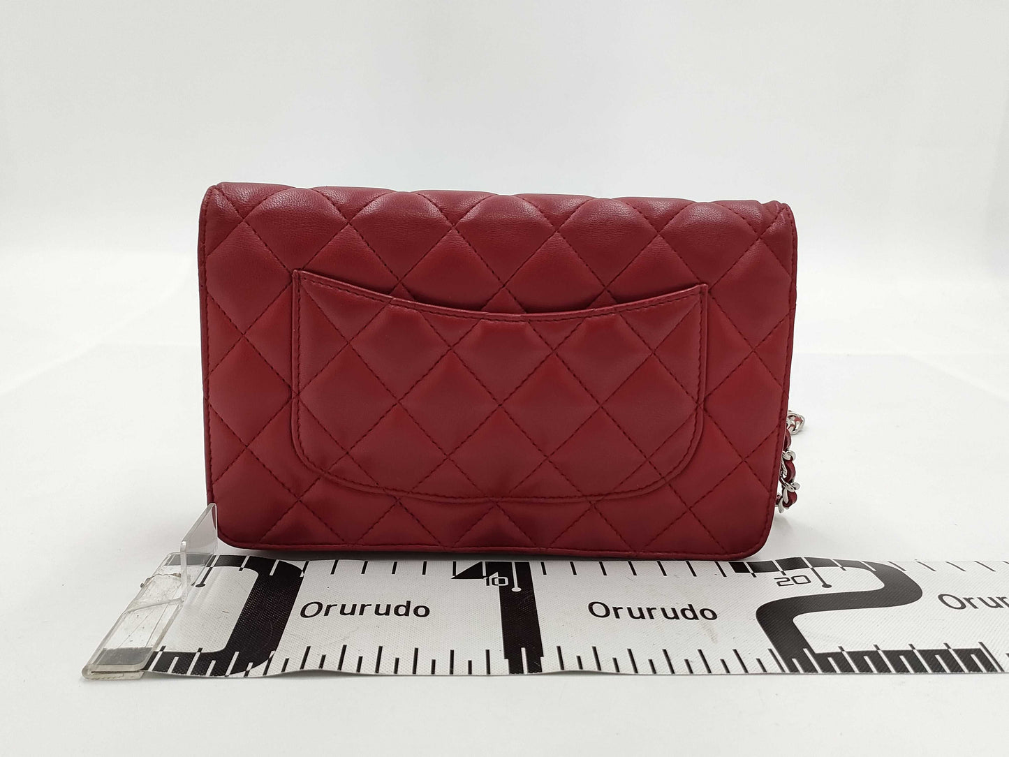 CHANEL CHANEL Lambskin Matelasse Chain Wallet No. 14 Shoulder Bag