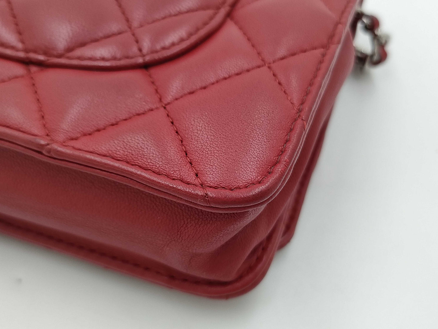 CHANEL CHANEL Lambskin Matelasse Chain Wallet No. 14 Shoulder Bag