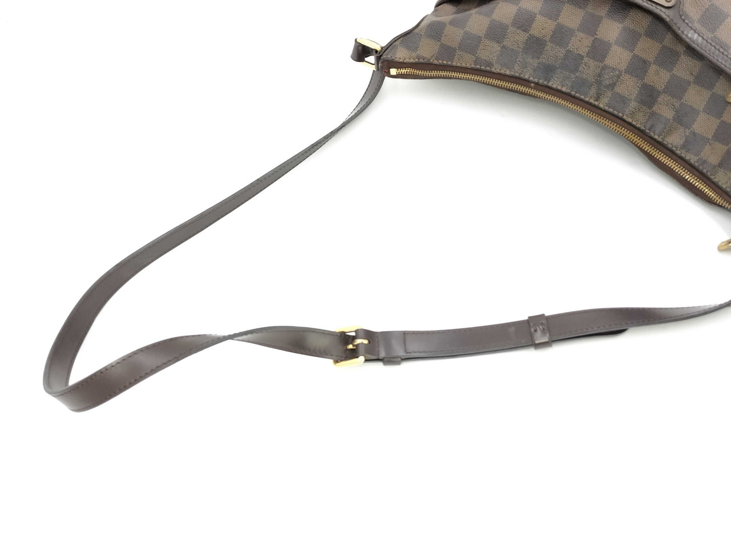 LOUIS VUITTON Damier Bloomsbury GM Shoulder Bag in Brown PVC