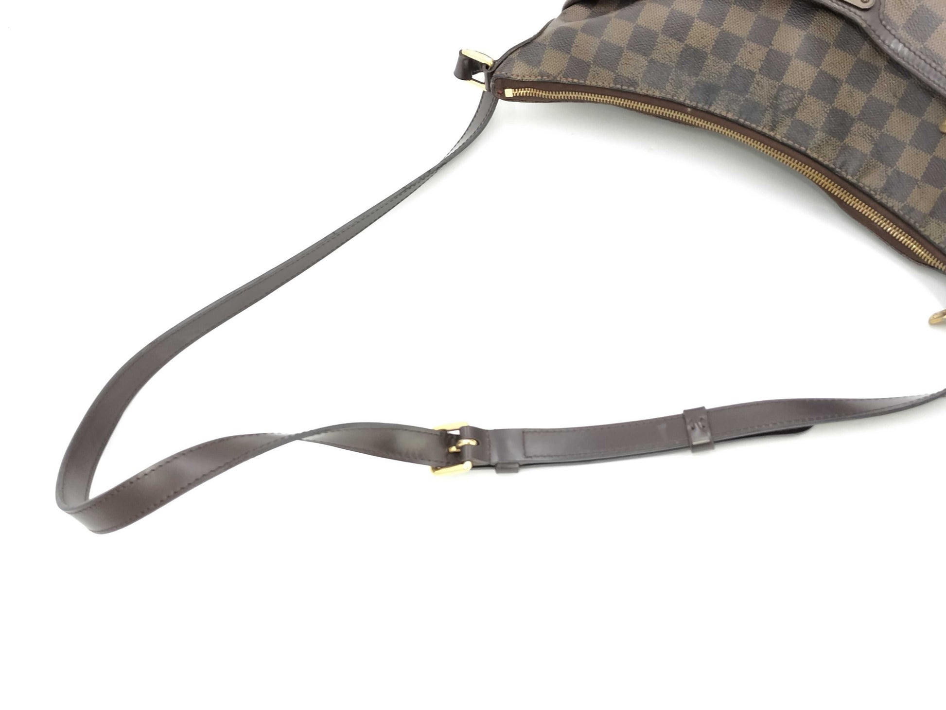 LOUIS VUITTON Damier Bloomsbury GM Shoulder Bag in Brown PVC