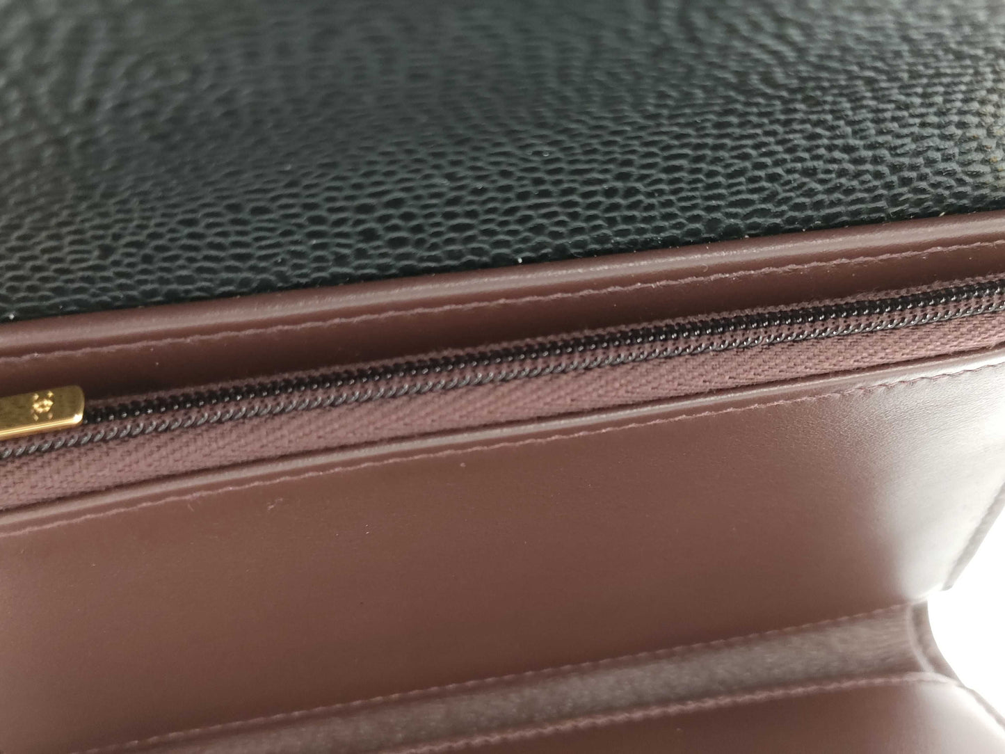 CHANEL Matelasse Medium Flap Wallet in Caviar Leather
