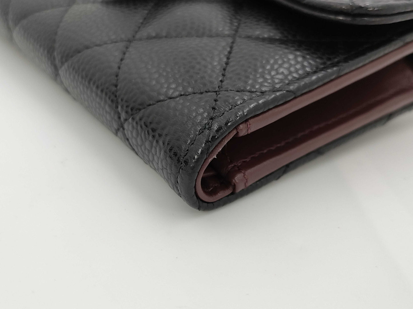 CHANEL Matelasse Medium Flap Wallet in Caviar Leather