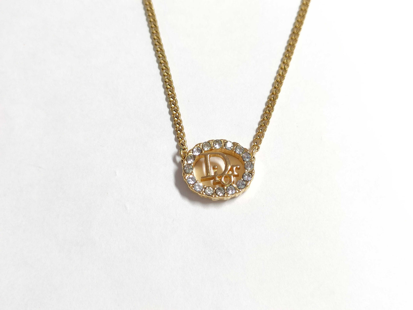 Dior Trotter Rhinestone Necklace