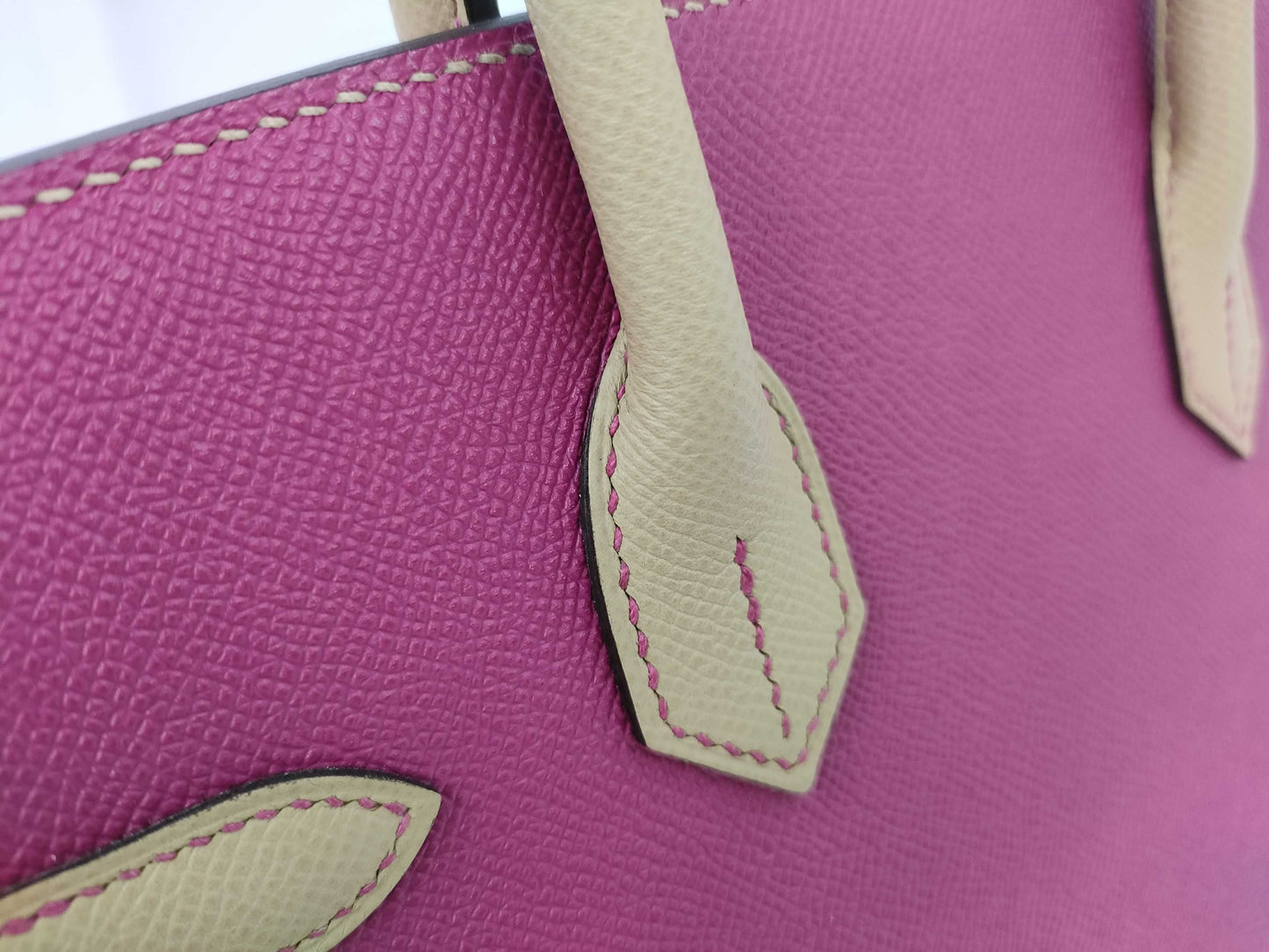 HERMES Birkin 30 Personal Order, Epsom Leather, Rose Purple Trench, Matte Silver Hardware, C Stamp, Bag