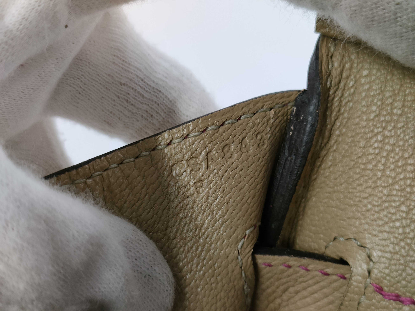 HERMES Birkin 30 Personal Order, Epsom Leather, Rose Purple Trench, Matte Silver Hardware, C Stamp, Bag