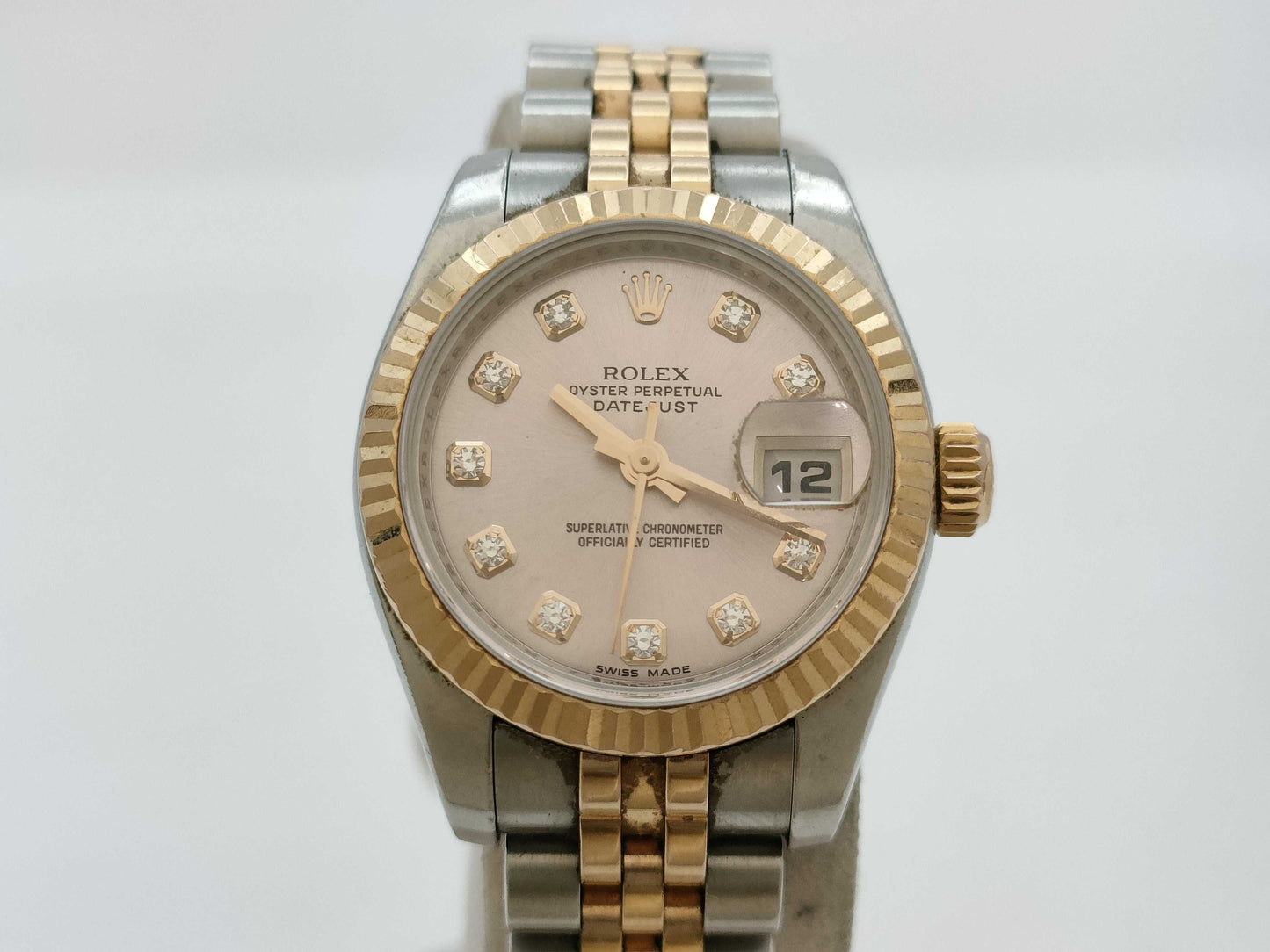 ROLEX 179171G Z534392 Pink Dial Women's Watch
