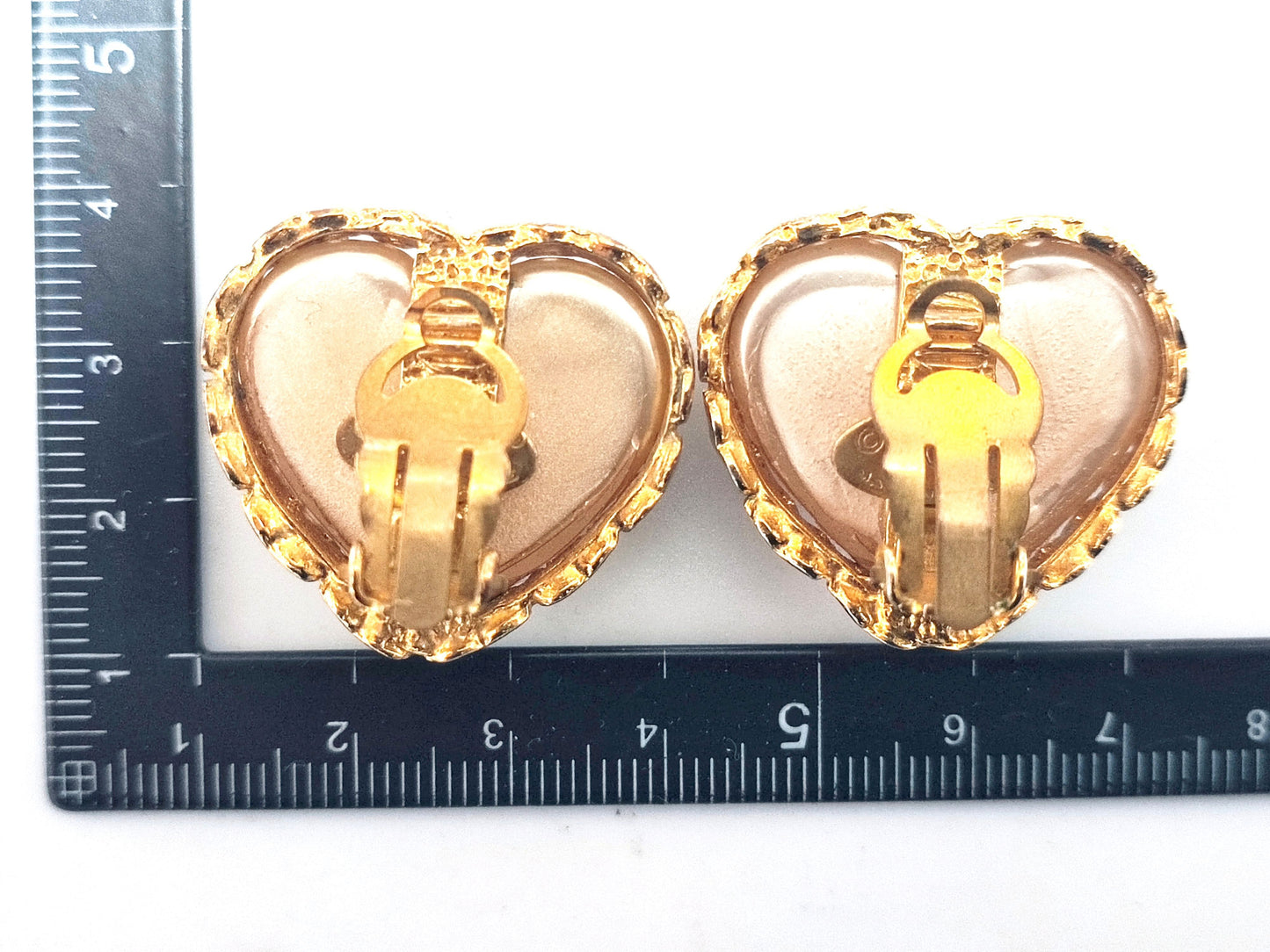CHANEL Coco Mark 2 8 Heart Pearl Earrings
