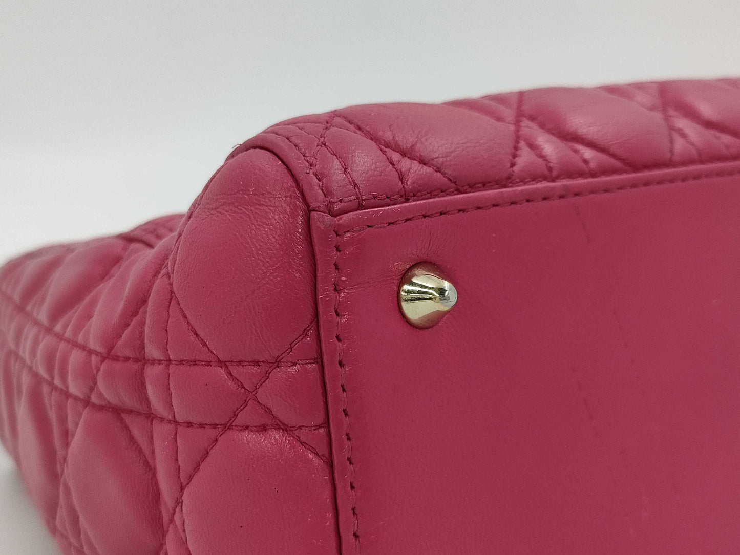 Dior Lady Dior Lamb Pink 2-Way Handbag with Strap