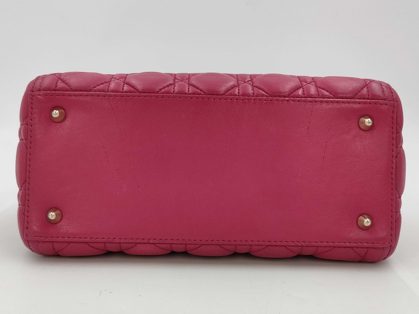 Dior Lady Dior Lamb Pink 2-Way Handbag with Strap