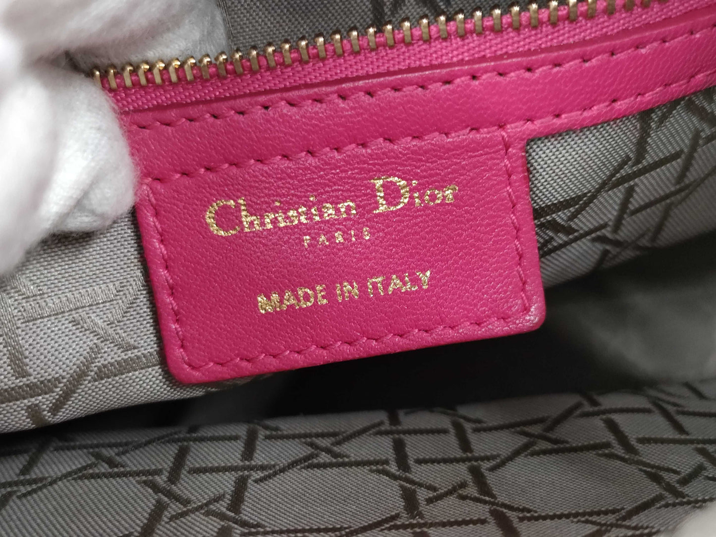 Dior Lady Dior Lamb Pink 2-Way Handbag with Strap