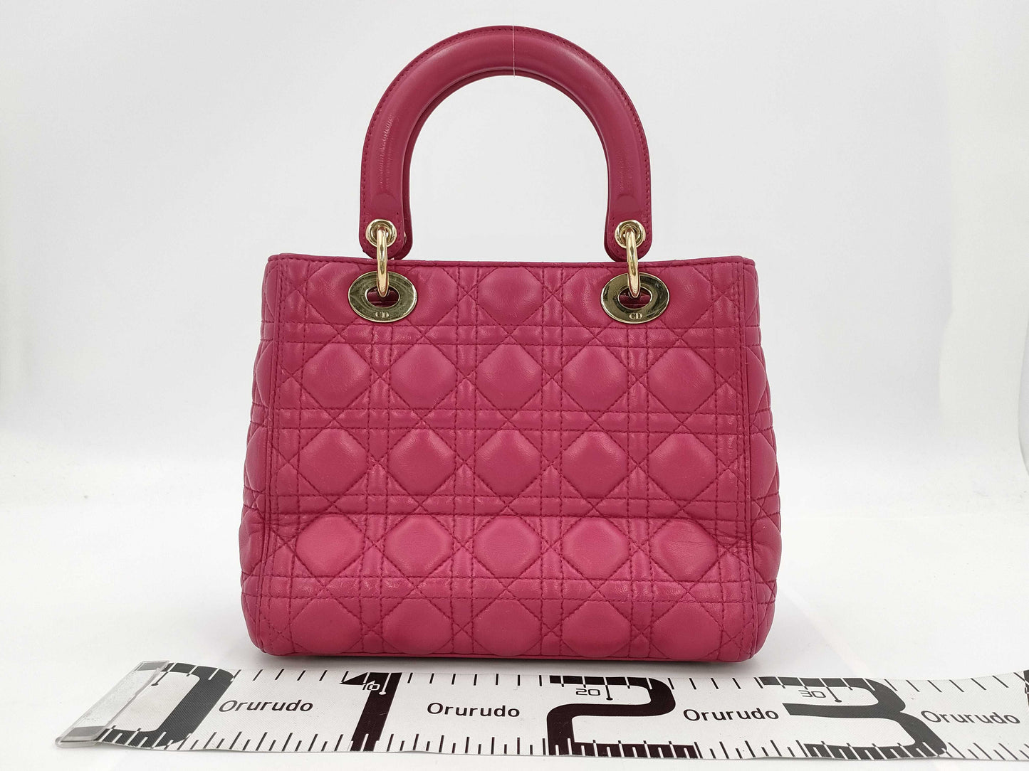 Dior Lady Dior Lamb Pink 2-Way Handbag with Strap