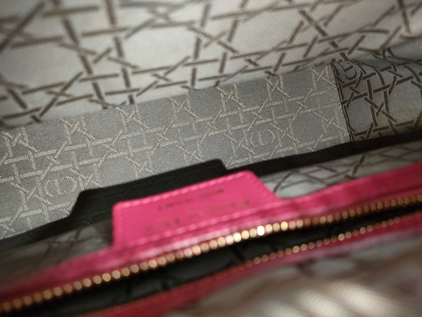 Dior Lady Dior Lamb Pink 2-Way Handbag with Strap