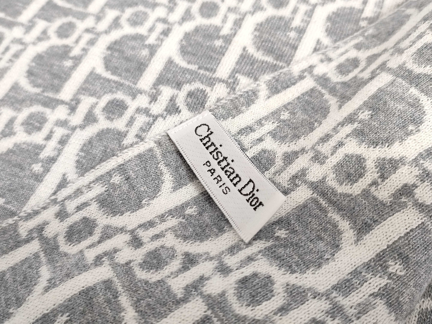 Dior Trotter Scarf Gray