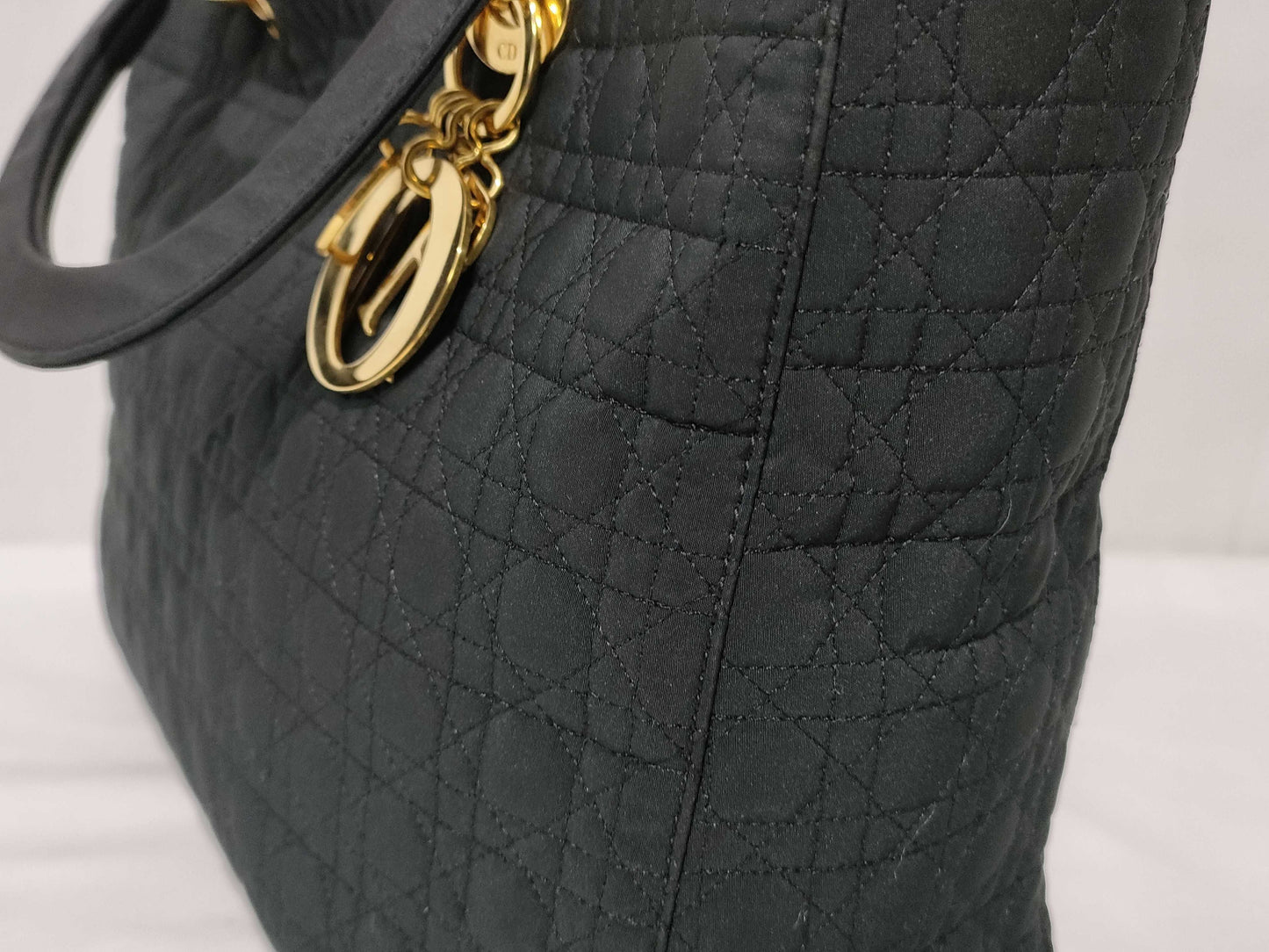 Dior Lady Dior Cannage Nylon Handbag