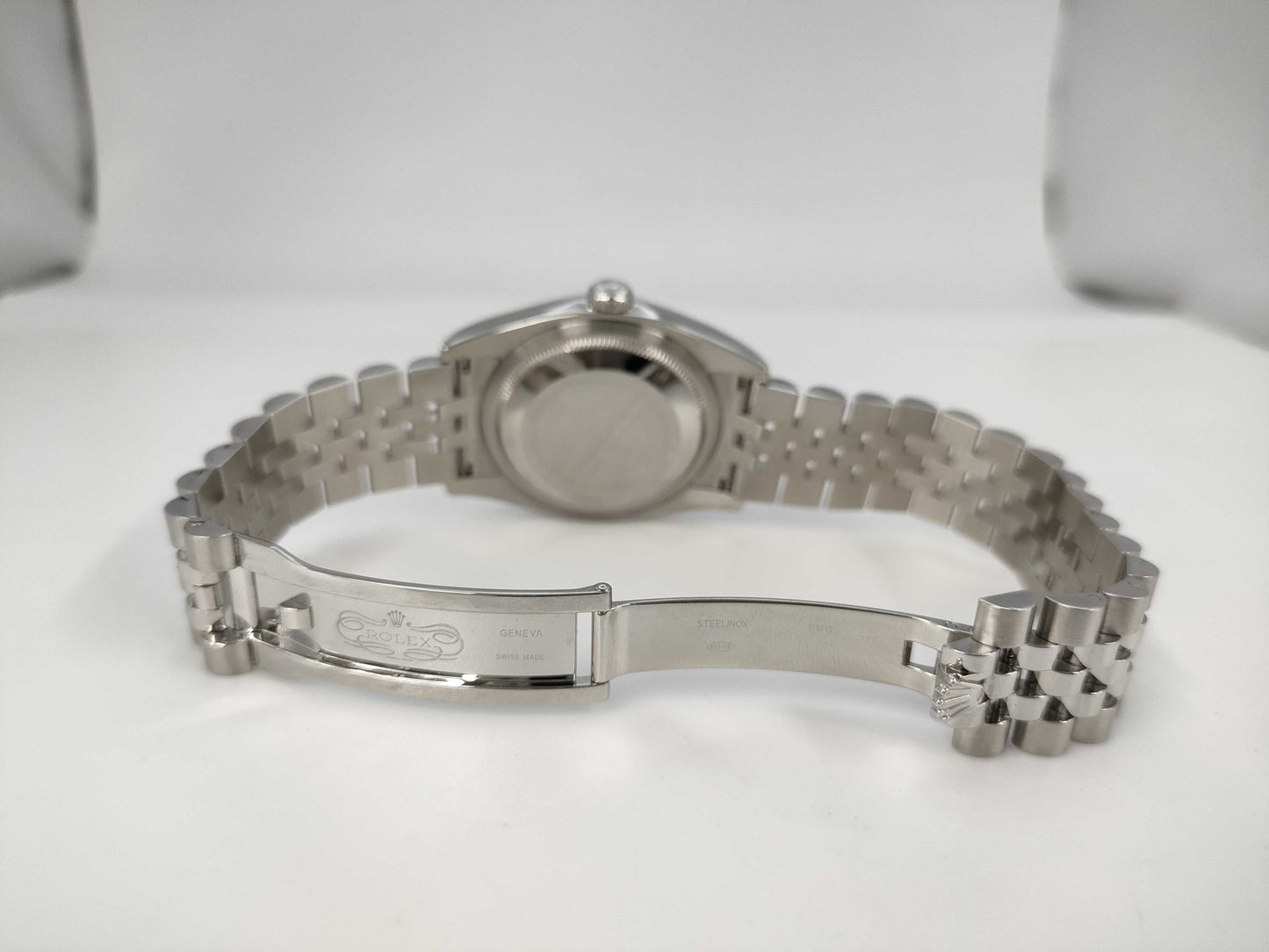 ROLEX 116234 3E625223 Silver Wave Dial Men's Watch