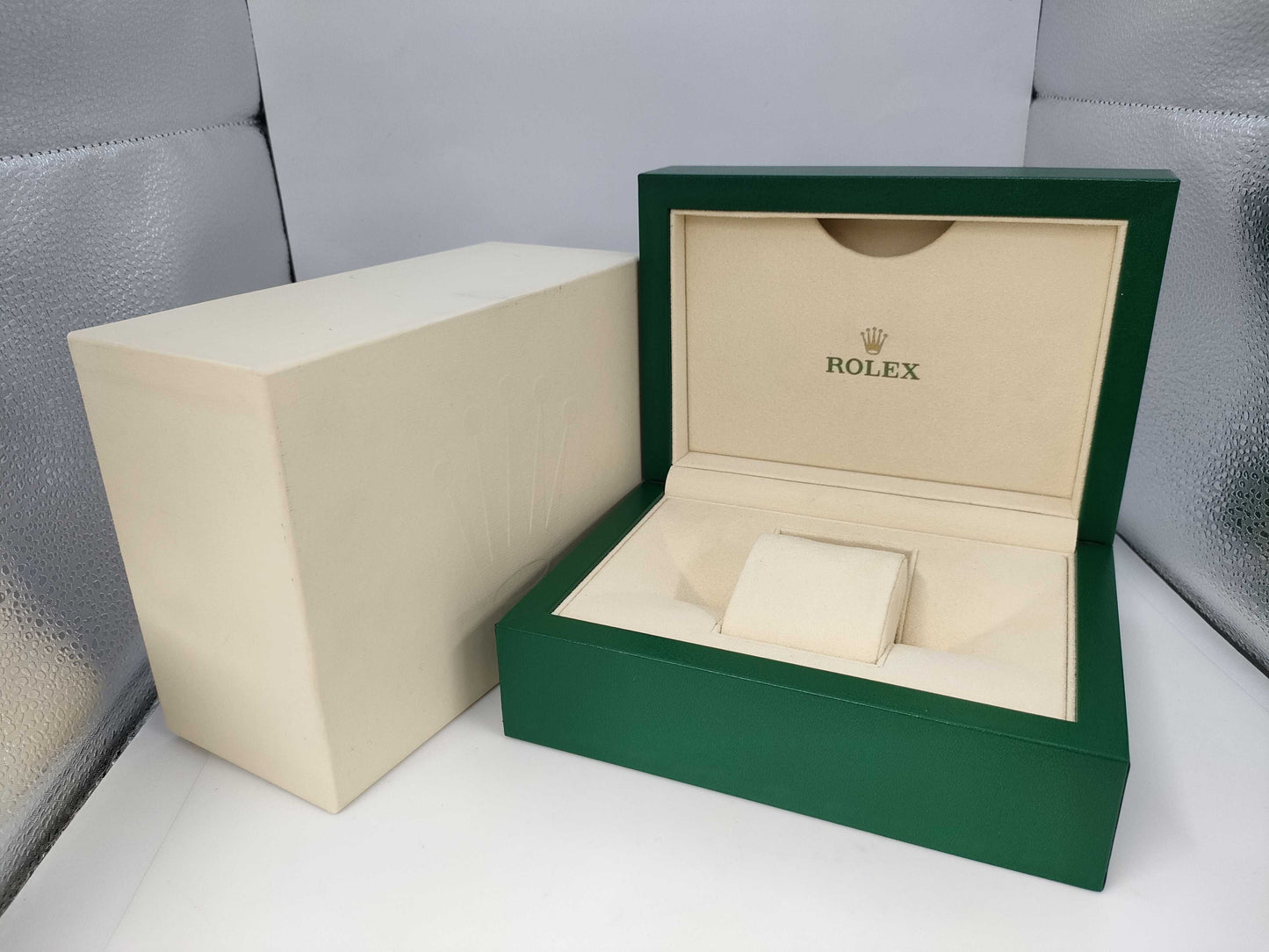 ROLEX 116234 3E625223 Silver Wave Dial Men's Watch